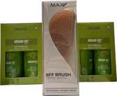 2 X Inoar Argan Shampoo & Conditioner 250 ML & GRATIS  MAX PRO BFF BRUSH