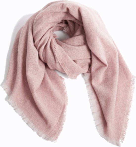 Echarpe hiver femme Emilie Scarves carrée - rose