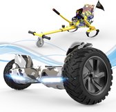 Microgo Hoverboard 8.5 Inch | 700W Motor | Bluetooth Speaker | Camouflage + Kart Hiphop