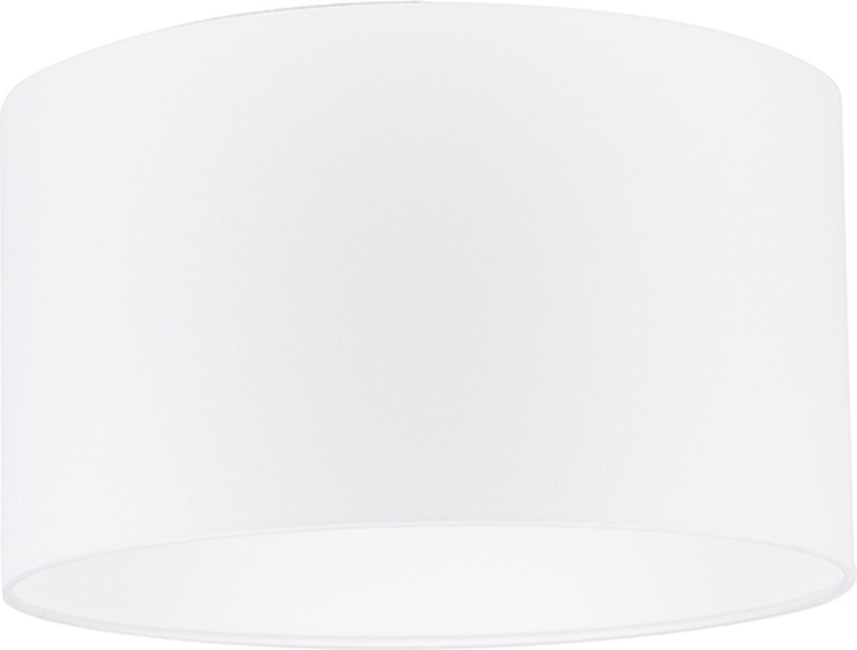 Uniqq Lampenkap stoffen wit Ø 35 cm – 20 cm hoog