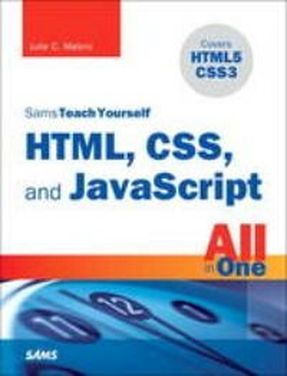 Omslag van Sams Teach Yourself HTML, CSS, and JavaScript All in One