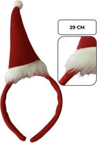 PD® - Kerst haarband met kerstmuts - Kerst diadeem - Foute kerstmuts - Kerstmuts - 23 x 29cm - Rood/Wit