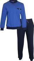 Paul Hopkins tricot heren pyjama Blue 1104  - S  - Blauw