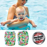 Wasbare zwemluier - verstelbaar - tropical - babyzwemmen - one size fits all - hypoallergeen - herbruikbaar - jongens en meisjes - milieuvriendelijk - bamboe vezel - machinewasbaar
