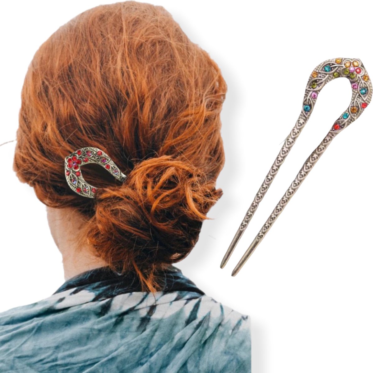 Hairpin Easy Fit Sparkle Multicolor de ideale haarspeld voor langer haar!
