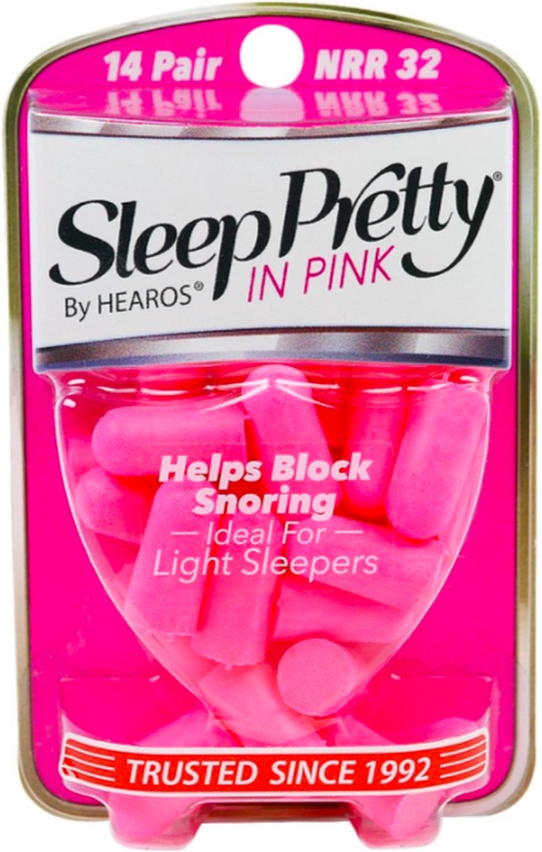 Goedkoopste Hearos - Ear Plugs - Sleep Pretty in Pink - 14 Pair Roze