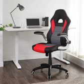 Bol.com MEUBELEXPERT gamestoel racestoel bureaustoel met hoge rugleuning bureaustoel in hoogte verstelbaar opklapbare armleuning... aanbieding