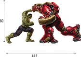 Muursticker The Avengers | The Avengers door muur (3D-effect) | Muursticker superheld Marvel Avengers | Deursticker Kinderkamer Jongenskamer | 143 x 80 cm - Topkwaliteit 5