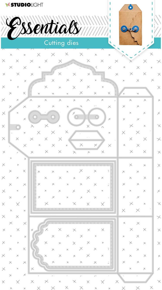 Studio Light Cutting & Embossing Die - Essentials - Envelope nr.39