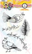 Clear stamp A5 Sweet birdie - Marlene's world nr. 64