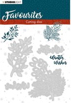 Studio Light Embossing Die Cut Stencil - Winter's Favourites nr.336