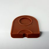 Tampermat met hoek - bruin - tampingmat