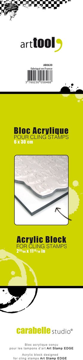 Carabelle Studio • art tools acrylic stamp block
