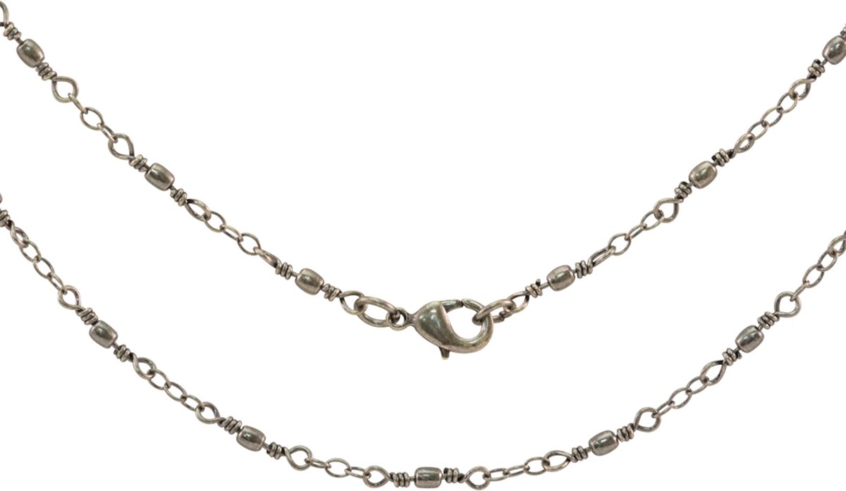 Ranger - Assemblage chain - 45.7cm - gunmetal wiRood beads