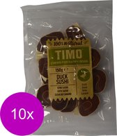 Timo Sushi - Hondensnacks - 10 x Eend 150 g