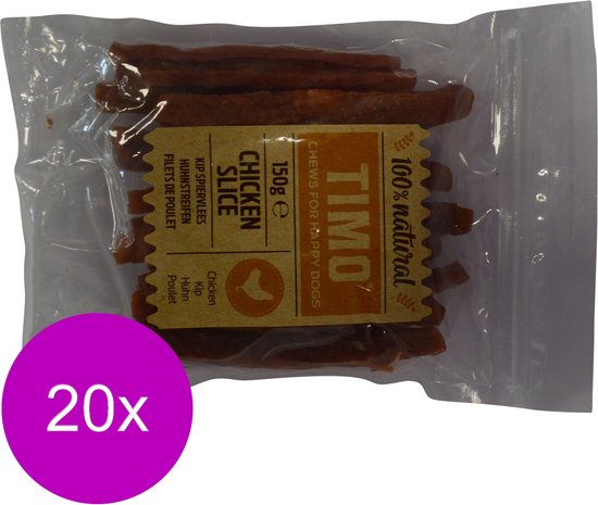 Timo Kip Muscle meat - Snacks pour chien - 20 x Kip 150 g