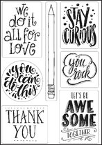 Stempel - Clear stamp - Paperfuel - A5 quotes