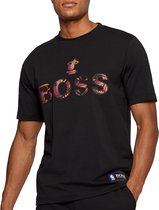 Hugo Boss NBA Basket Miami Heat T-shirt - Mannen - zwart - rood - oranje