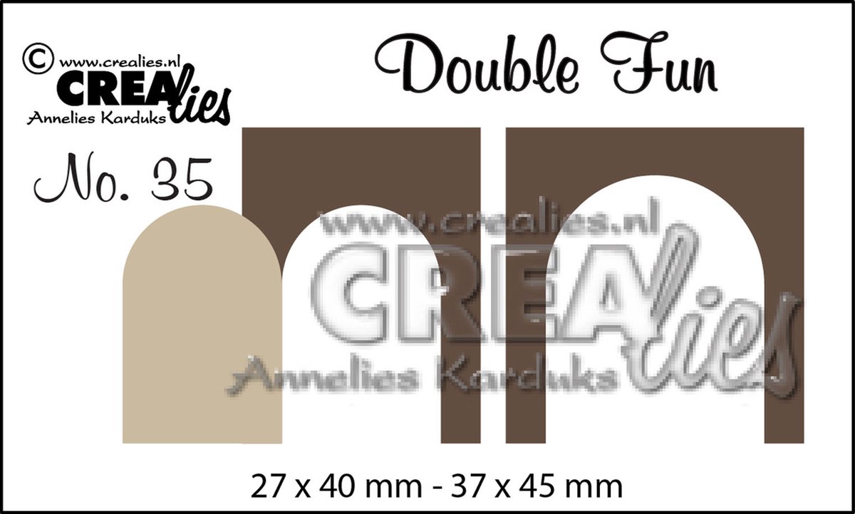 Double Fun Stansen - Nr.35 - Deurtjes (voor hondenhok) - 37x45mm