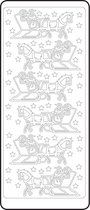 Vaessen Creative Sticker - 10x23cm - 10st - zilver arrenslee