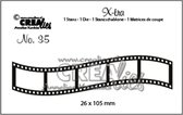 X-tra Stansen - Nr.35 - Gebogen filmstrip - 26x105mm