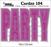 Crealies Cardzz - snijmallen - no.154 Party