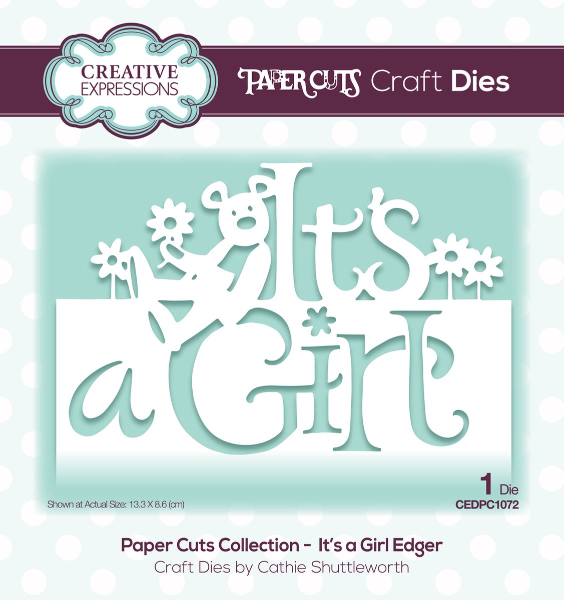 Creative Expressions • Paper cuts it's a girl edger