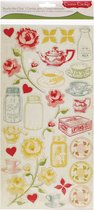 Cosmo cricket tea for two chipboard stickers x27