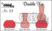 Crealies Double Fun cutting die no.23