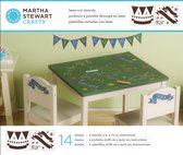 Martha Stewart -Lasergesneden stencil vlaggedoek