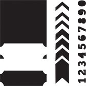 Hobbysjabloon - Template 6x6" 15x15cm layered tickets