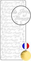 Vaessen Creative Sticker - 10x23cm - 10st - goud diverse Franse teksten