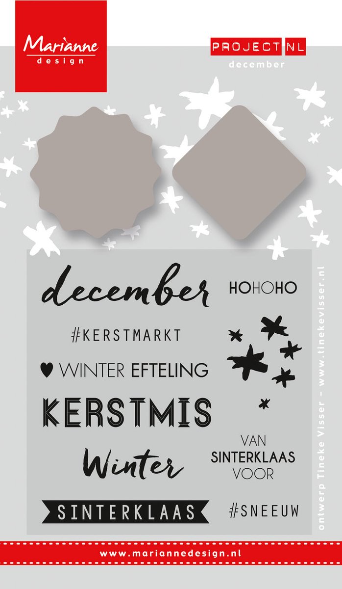 Marianne Design Stempel & Stencil Project Nederlands December (Nederlands)