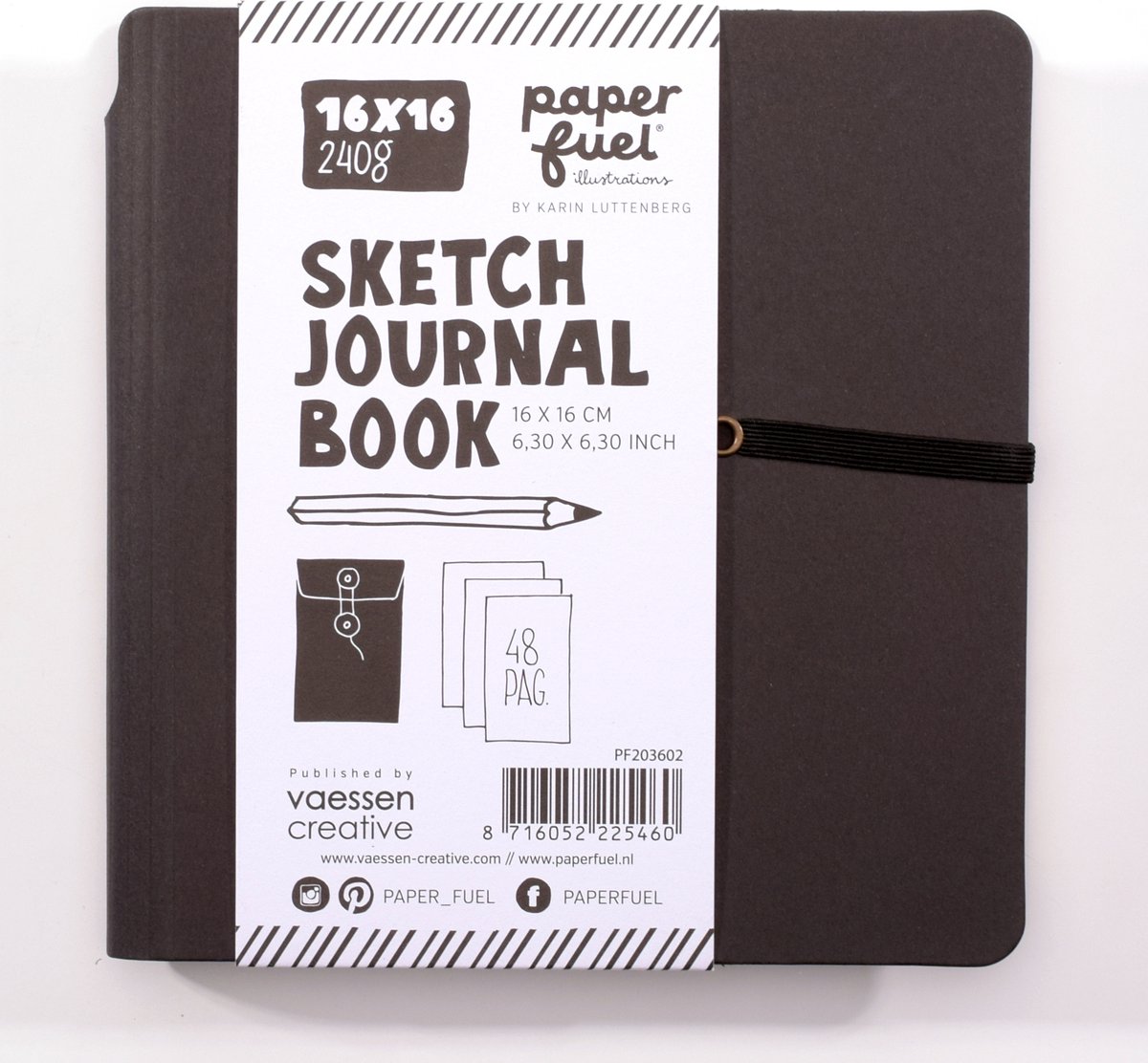 Paperfuel -Journal notebook 16x16cm
