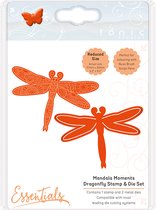 Tonic Studios -Stamp & die set mandala moments dragonfly