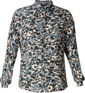 ES&SY Zilan Blouse - Blue/Multi-Colour - maat 36
