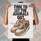 Kicks On Kanvas Poster - Nike Air Max Atmos Animals “vintage - 70 X 50 Cm - Multicolor