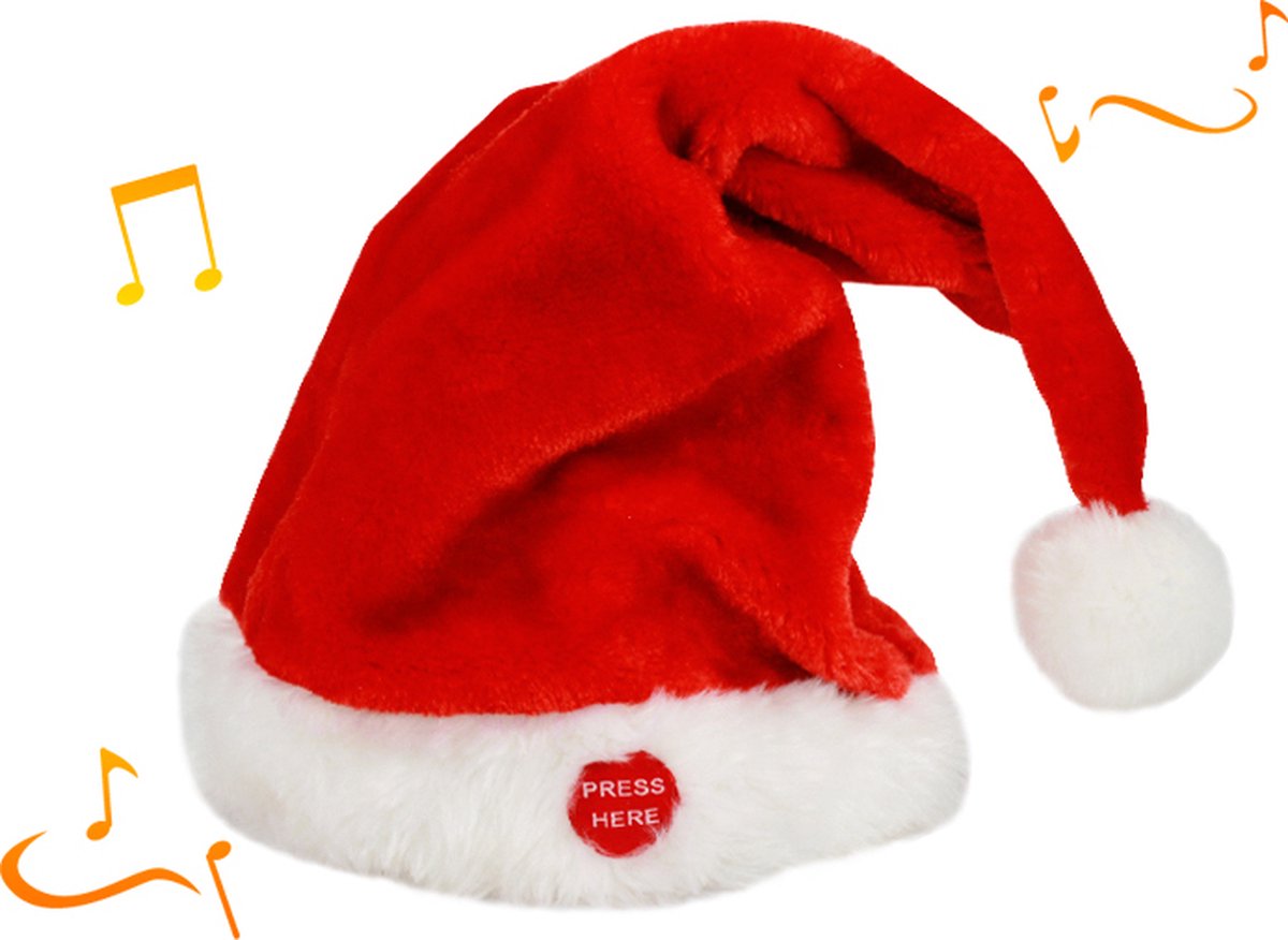 Geanimeerde en muzikale kerstmuts - Overig - rood - SILUMEN