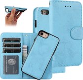 Bookcase Apple iPhone 8 | iPhone 7 | iPhone SE2020 | Hoogwaardig Pu Leren Telefoonhoesje | Lederen Wallet Case | Licht Blauw