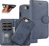 Bookcase Apple iPhone 8 | iPhone 7 | iPhone SE2020 | Hoogwaardig Pu Leren Telefoonhoesje | Lederen Wallet Case | Blauw