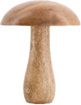 Natural Collections - Houten paddenstoel - mango hout - 15 cm hoog