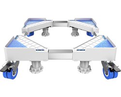 Wasmachine Verhoger - Meubelroller - Verhoger Wasmachine - Wasmachine Sokkel - Verstelbaar - Wieltjes