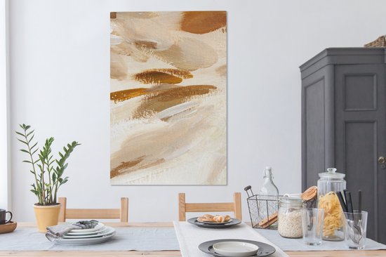 Peinture - Peinture - Beige - 90x140 cm - Décoration murale