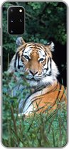Coque Samsung Galaxy S20 Plus - Tigre - Herbe - Vert - Coque de téléphone en Siliconen