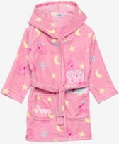 Roze fleece ochtend-/badjas van Peppa Pig maat 116