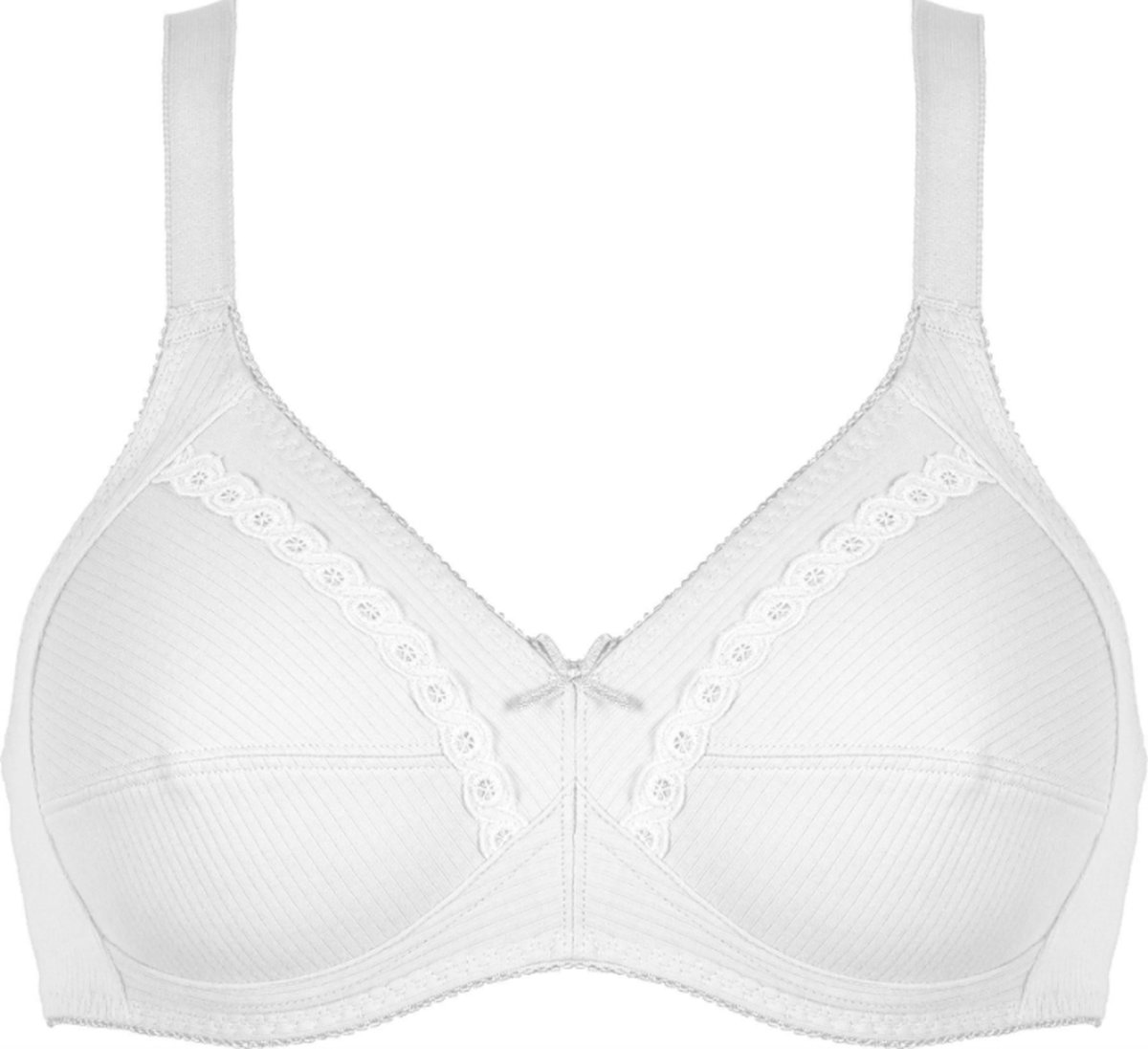 Naturana katoenen soft BH zonder beugels 75A wit