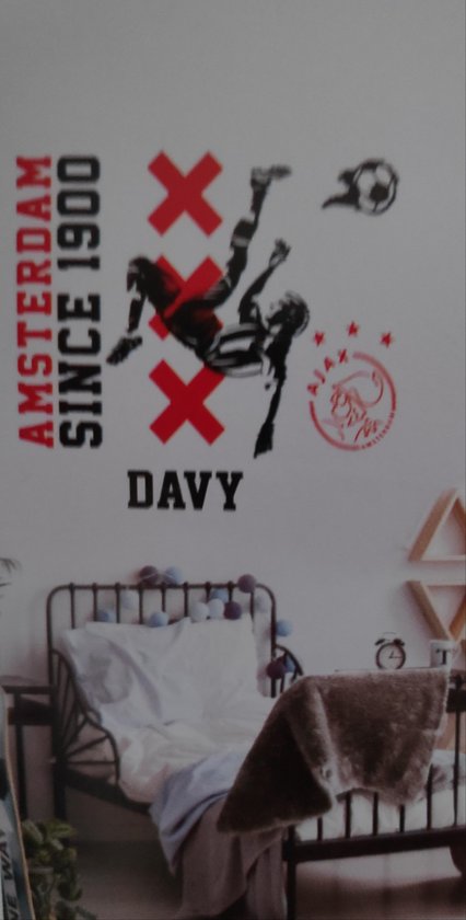 Ajax Muursticker met afbeelding, logo en letters om een eigen naam te  creëren | bol.com