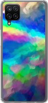 Geschikt voor Samsung Galaxy A12 hoesje - Waterverf - Kunst - Psychedelisch - Siliconen Telefoonhoesje
