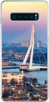 Geschikt voor Samsung Galaxy S10 Lite hoesje - Rotterdam - Skyline - Zonsondergang - Siliconen Telefoonhoesje