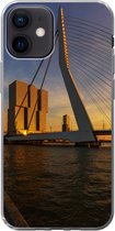 iPhone 12 hoesje - Rotterdam - Zonsondergang - Erasmus - Siliconen Telefoonhoesje